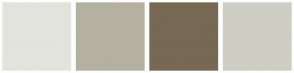 Color Scheme with #E3E4DD #B4B1A2 #776953 #CECEC4