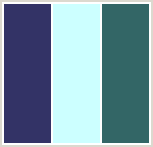 Color Scheme with #333366 #CCFFFF #336666